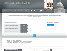 Tablet Screenshot of california-registered-agents.com